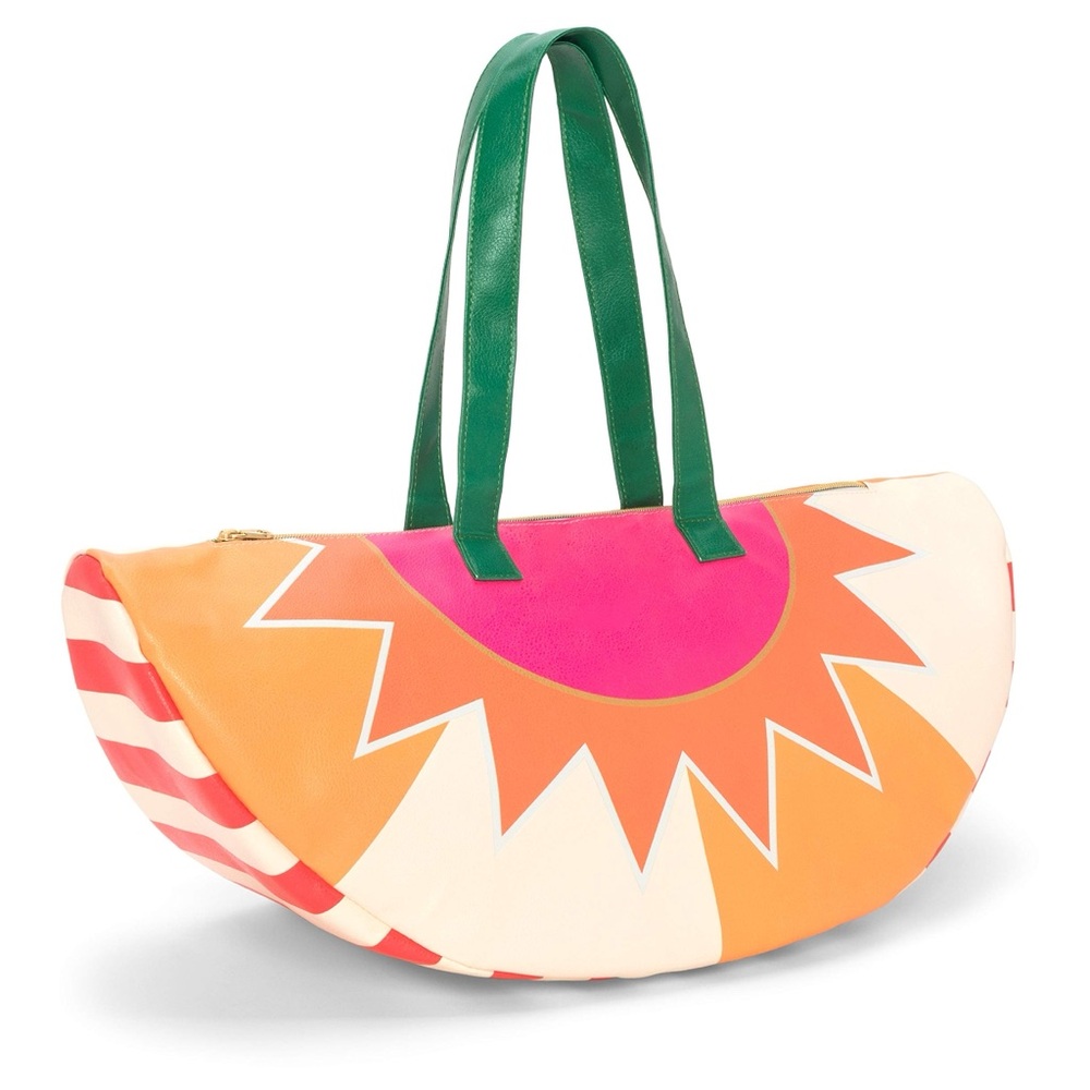 ban.do Pink and Orange Sunburst Super Chill Insulated Cooler Bag